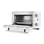 Orbegozo HO 975 Horno Eléctrico de Sobremesa, 800 W, Capacidad 10 Litros, Puerta con Doble Cristal, Temporizador 30 Min, Color Blanco, Ideal para Asar, Gratinar y Tostar